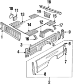 8970785090 - : Side Panel for Isuzu Image