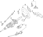 9990556069J32 - Steering: Switch for Mercedes-Benz Image