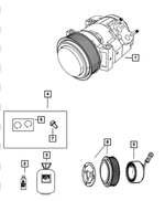 R5111049AE - Air Conditioners and Heaters: Air Conditioning Compressor, Remanufactured for Dodge: Durango, Ram 1500 | Ram: 1500 Image