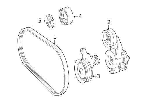 Belts & Pulleys for 2013 Mercedes-Benz S 350 #0