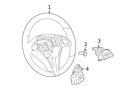 Steering Wheel & Trim for 2018 INFINITI QX30 #0