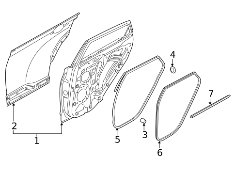 Door & Components for 2021 Hyundai Venue #1