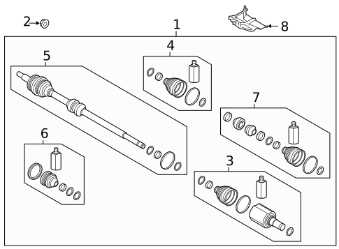 Drive Axles for 2023 Kia Forte #0