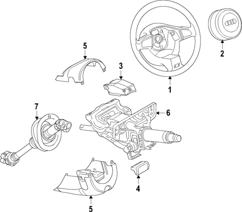 Steering Column for 2013 Audi allroad #0