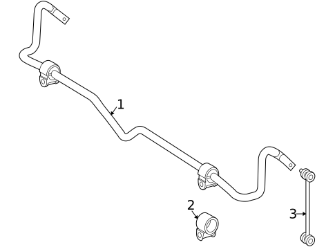 Stabilizer Bar & Components for 2006 Mercedes-Benz CLS55 AMG #1
