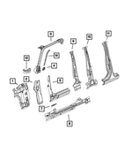 68631966AA - Body Sheet Metal Except Doors: Sport Bar, Right for Jeep: Gladiator, Wrangler Image