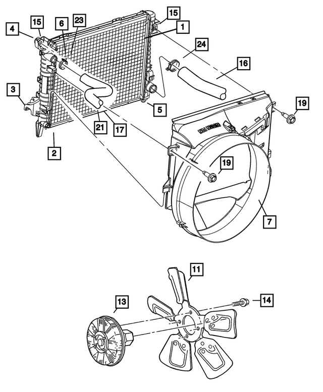 52029875AD - : Radiator Hose for Mopar Image