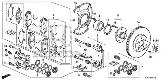 Front Brake for 2008 Honda Ridgeline #0