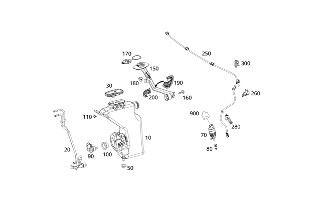 69904312 - Windshield Washer System, Emergency Equipment: Pan Head Screw W Collar for Mercedes-Benz Image image
