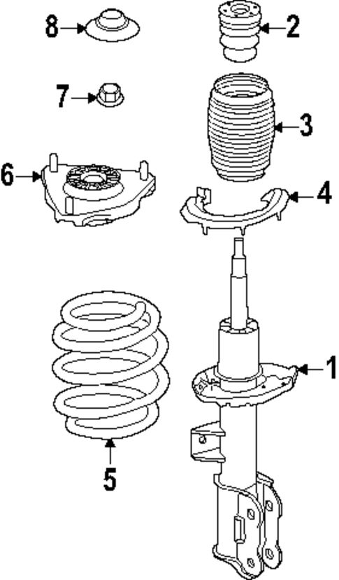 Struts & Components for 2025 Kia EV6 #1