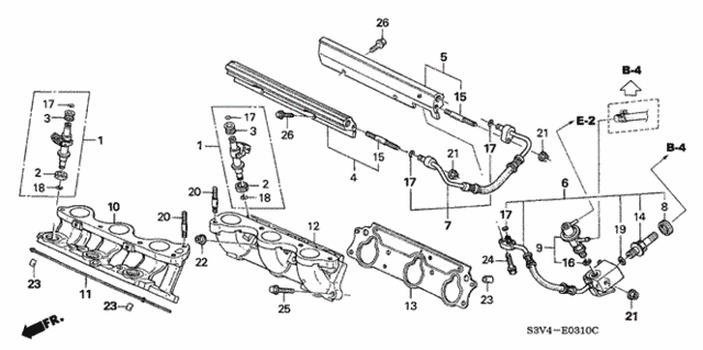 Fuel Injector (1) for 2002 Acura MDX #0