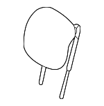 7TR17JXWAA - Body: Headrest for Mopar Image