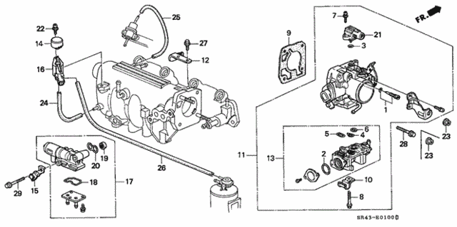 Throttle Body for 1992 Honda Civic #0