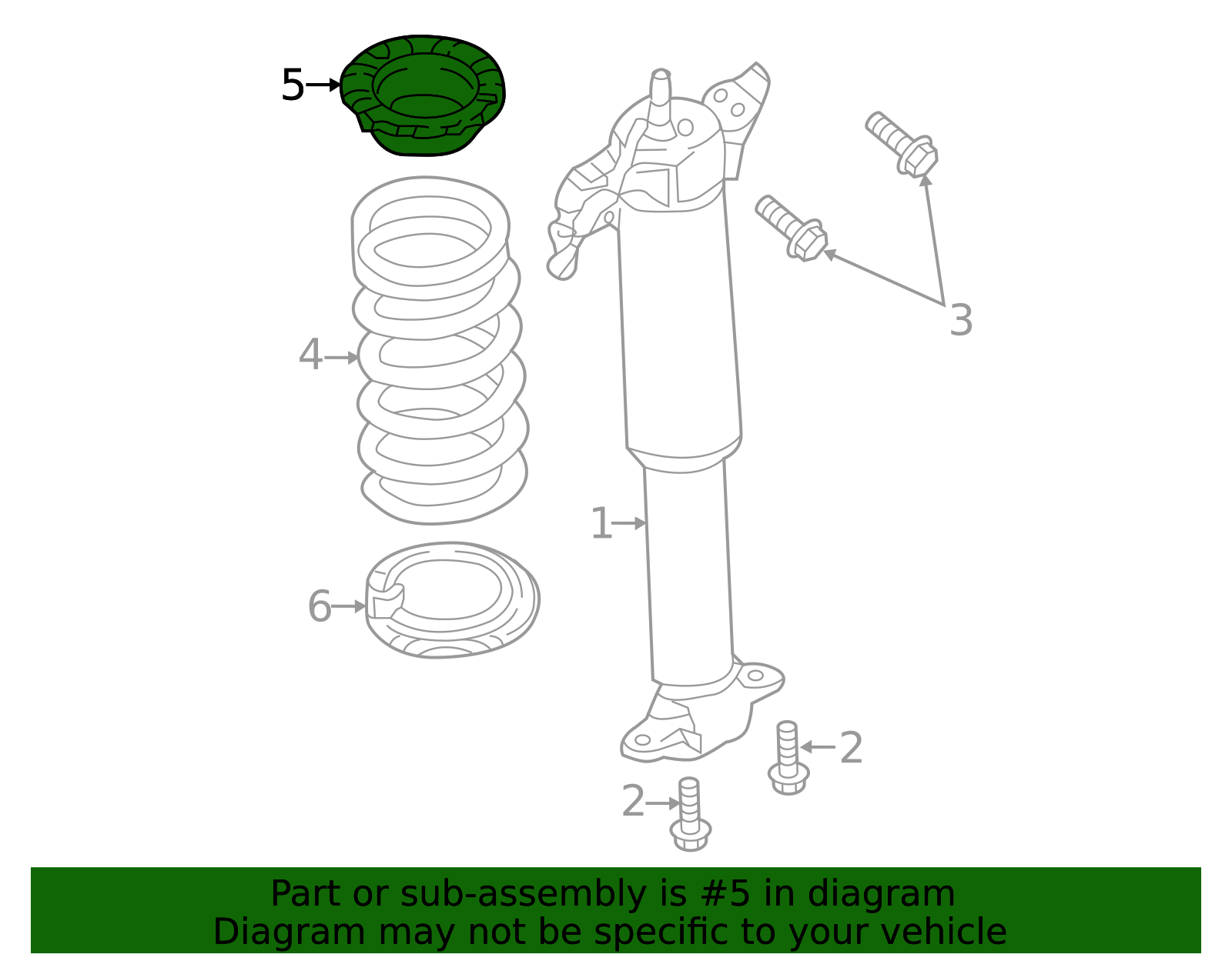 FR3Z-5586-B - Upper Spring Insulator 2015-2022 Ford Mustang | Ford ...