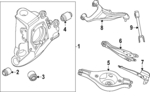 555027BA0A - : Upper Control Arm for Nissan Image