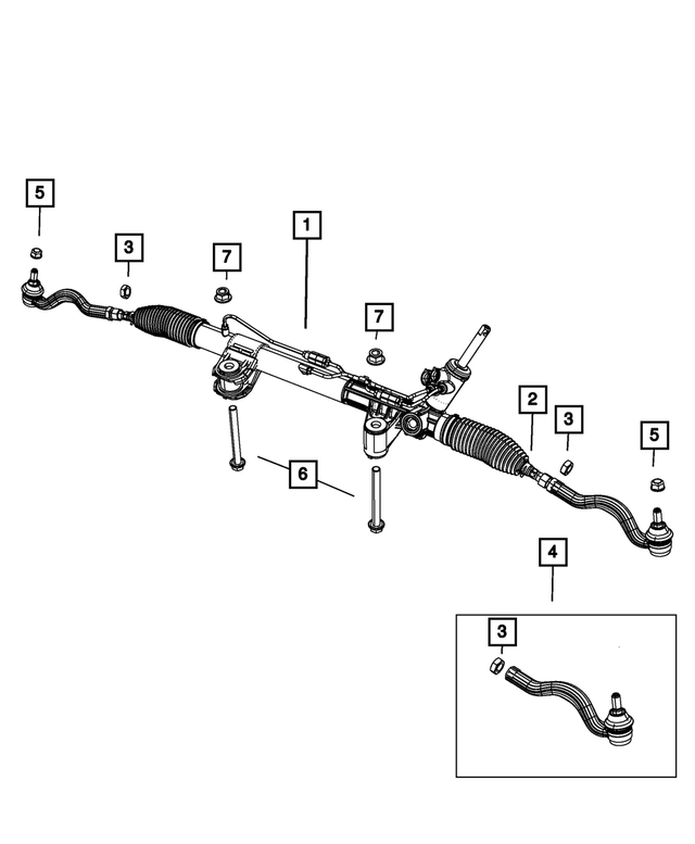 5154513AC - Steering: Rack And Pinion Gear for Mopar Image image