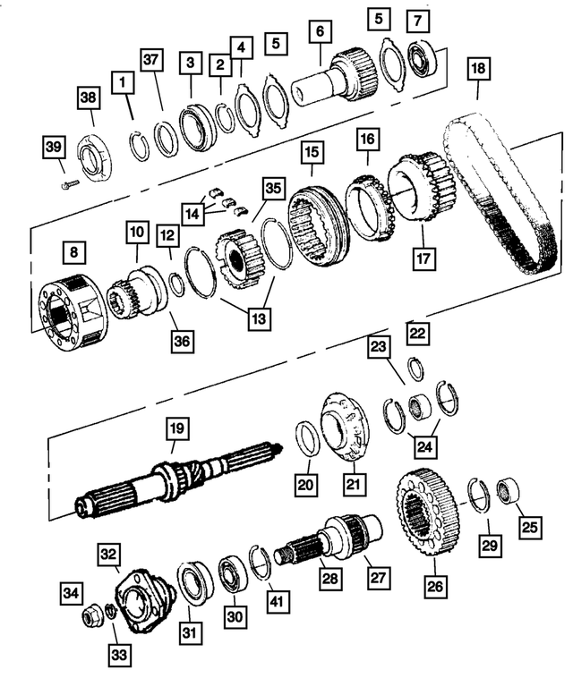 4338909 - Transfer Case Model 241 [DHE, DHG, DHH]: Ring for Mopar Image image