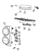 55077628AA - Electrical: Lamp Grommet for Mopar Image
