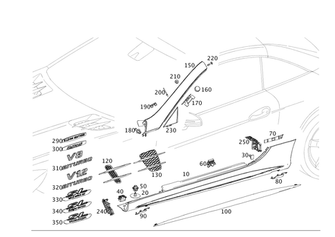 Outside Attachment Parts for 2019 Mercedes-Benz SL63 AMG #0