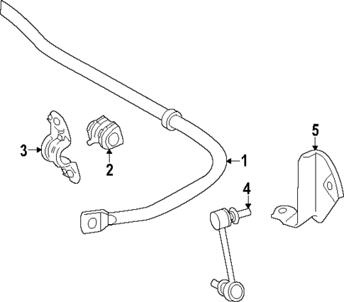 Stabilizer Bar & Components for 2023 Toyota Tundra #1