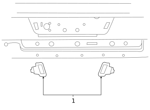 License Lamps for 2003 Dodge Ram 1500 #0
