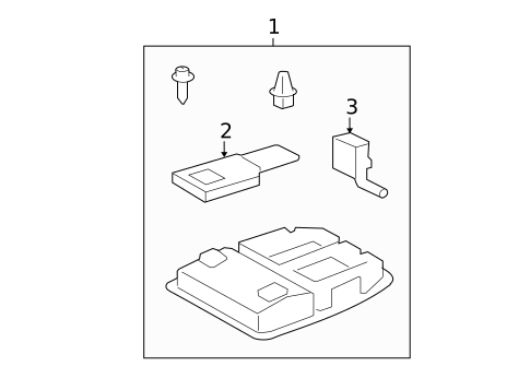 Overhead Console for 2009 Lexus ES350 #0