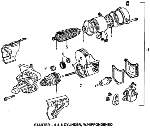 Starter for 1988 Dodge Dakota #0