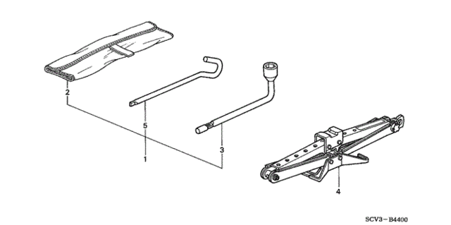 Tools - Jack for 2004 Honda Element #0