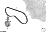 11287546163 - : Belt Tensioner for BMW Image