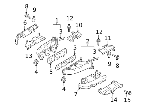 Exhaust Manifold for 2009 Audi A5 Quattro #0