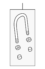 MB912914 - : U-Bolt for Mitsubishi: Mighty Max, Montero Sport Image