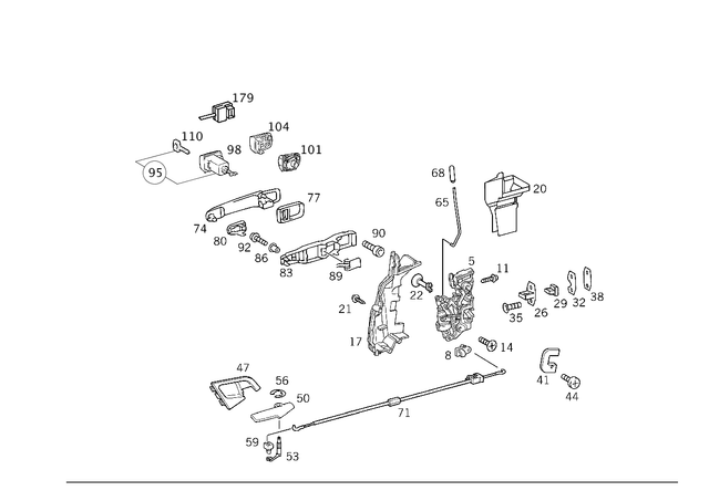 2107660119 - Front Doors: Plate for Mercedes-Benz Image image