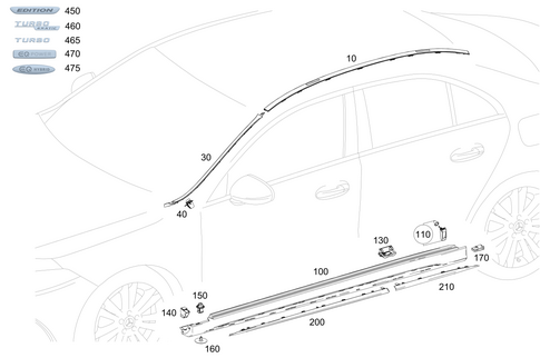 Outside Attachment Parts for 2022 Mercedes-Benz A 220 #0