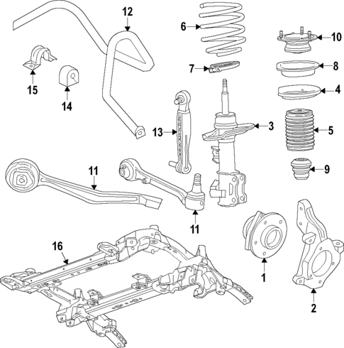 Front Suspension for 2022 Cadillac CT5 #0