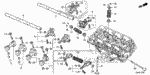 122315G0A00 - Engine: HOLDER, ROCKER SHAFT (No.1) for Honda Image