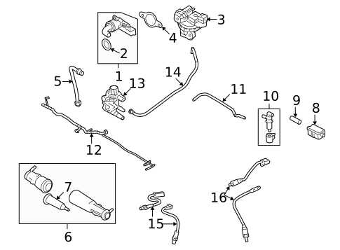 EGR & Related Components for 2010 Ford Explorer Sport Trac #0