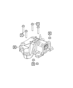 6510103AA - 3.0L Turbo Diesel; Engine: Hex Locking Nut, Mounting Left Side for Mopar Image