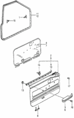 75826689660 - : Seal, R Door Panel Hole for Honda Image
