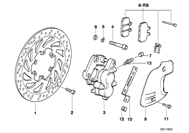 34112345445 - : Repair Kit, Brake Pads    for BMW-Motorrad Image