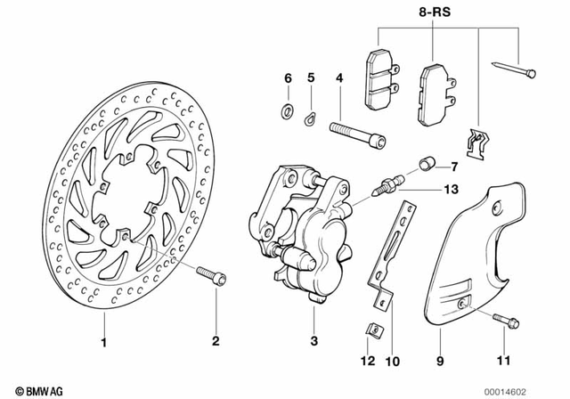 34212345323 - Brakes: Brake Rotor, Front -  for BMW-Motorrad Image