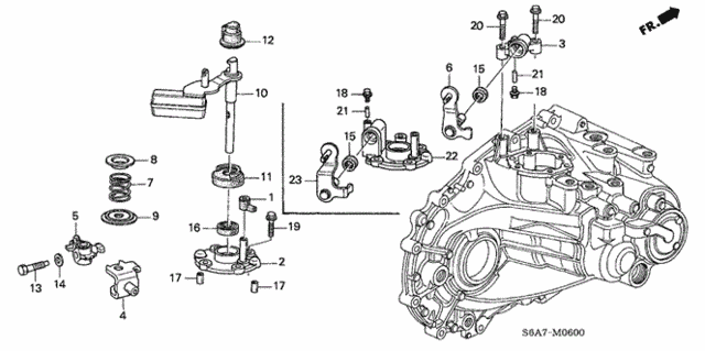 MT Shift Rod - Shift Holder for 2002 Honda Civic #0