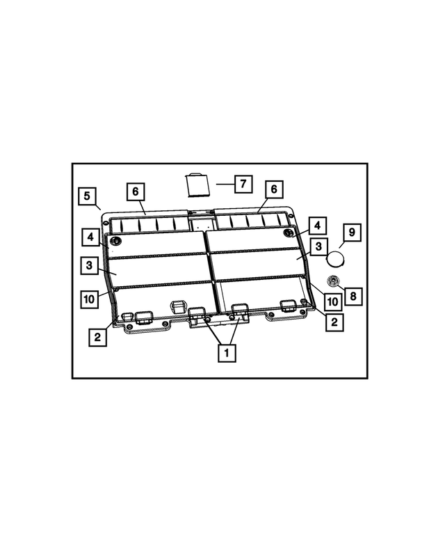 5179822AB - Interior Trim: Hinge Locking Rod, Right for Chrysler: Town &amp; Country | Dodge: Caravan, Grand Caravan Image