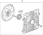 26461612 - : Fan Assembly for Buick: Enclave | Chevrolet: Traverse | GMC: Acadia Image