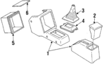 E9BZ61045A36A - Body: Console for Ford Image image