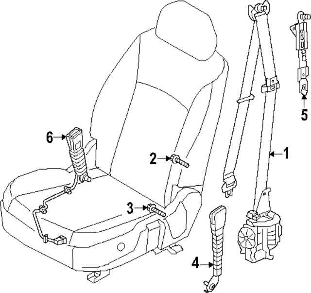 888A0AR500OCW - : Seat Belt Assembly for Hyundai Image