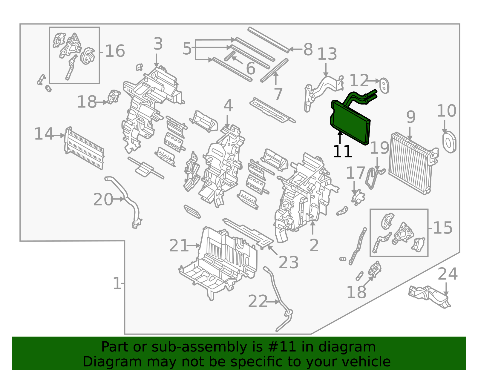 2022-2025 Hyundai Tucson Heater Core 97138-N9000 | OEM Parts Online