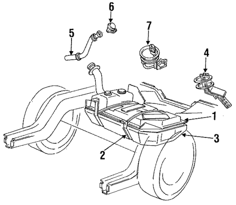 Fuel System Components for 1988 Ford Mustang #0
