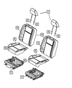 Seat Back Foam, Left
