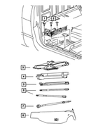 52014439AB - Wheels: Jack for Dodge: Nitro, Ram 1500 | Jeep: Liberty | Ram: 1500 Image