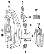 6150134050 - Body: Side Panel for Toyota Image image